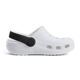 Kid's White and Black Casual Clogs