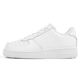 White Unisex Microfiber Sneakers