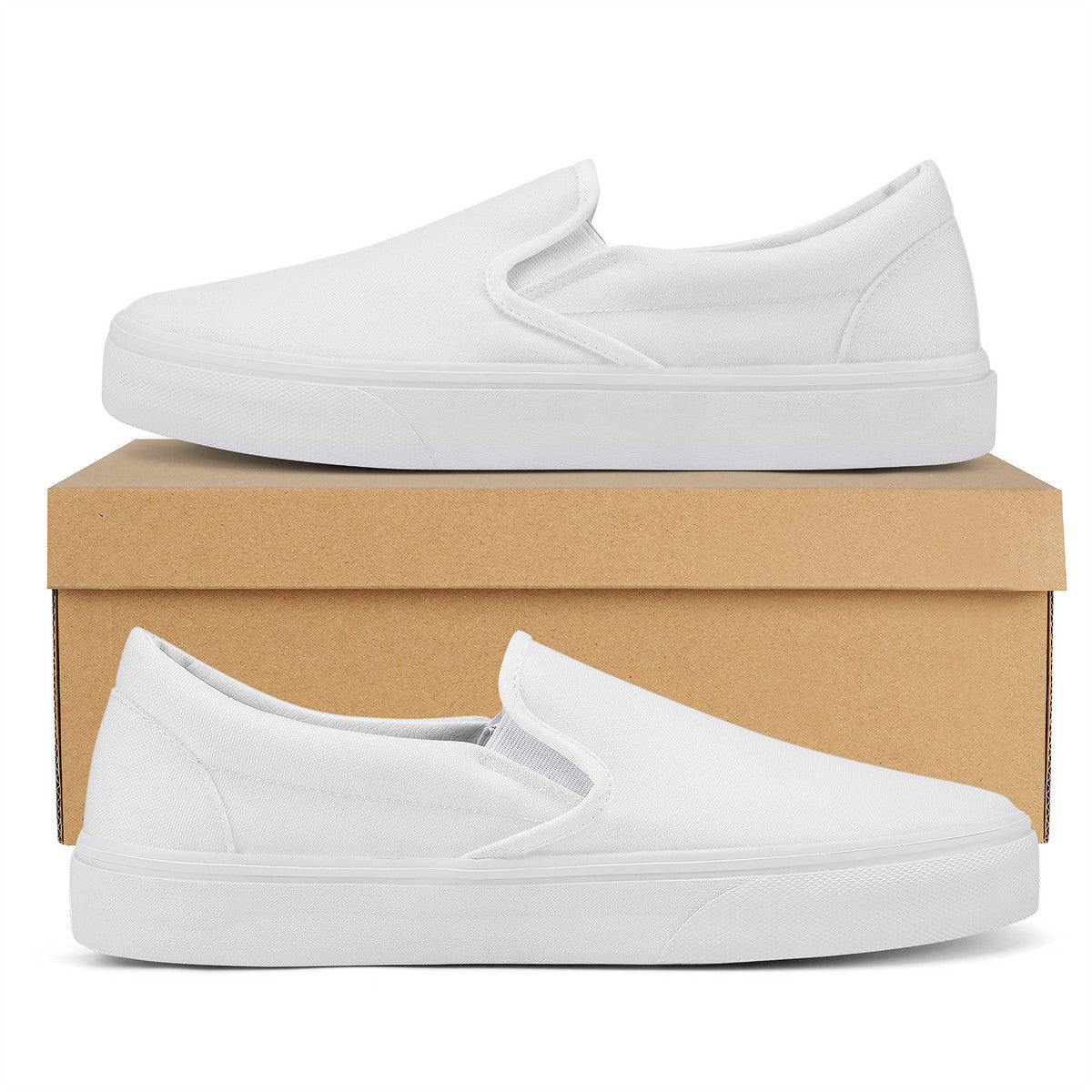 White New Style Skate Slip On Shoes