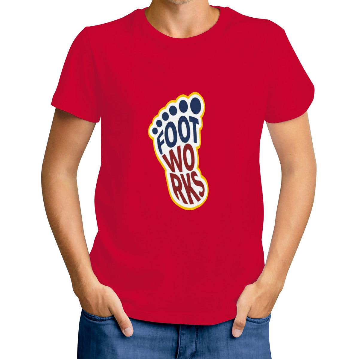 Red Print  swag T-Shirt