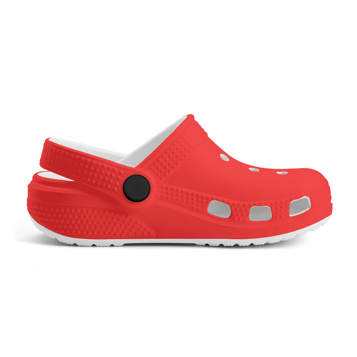 Kid's Neon Red Casual Clogs