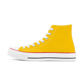 Bannana Yellow High Top Canvas Shoes