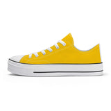 Bannana Yellow Unisex Classic Low Top Canvas Shoes