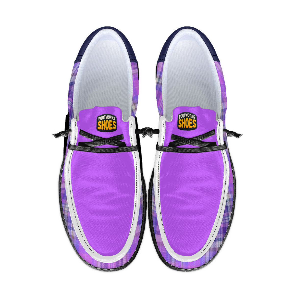Purple Unisex Canvas Loafers