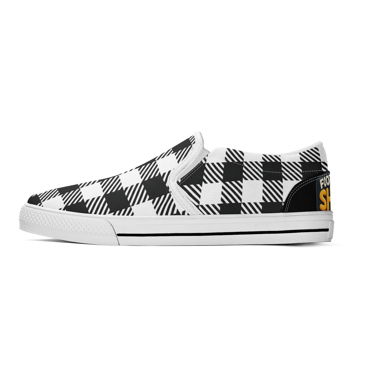 Buffalo Check Unisex Slip-on Shoes