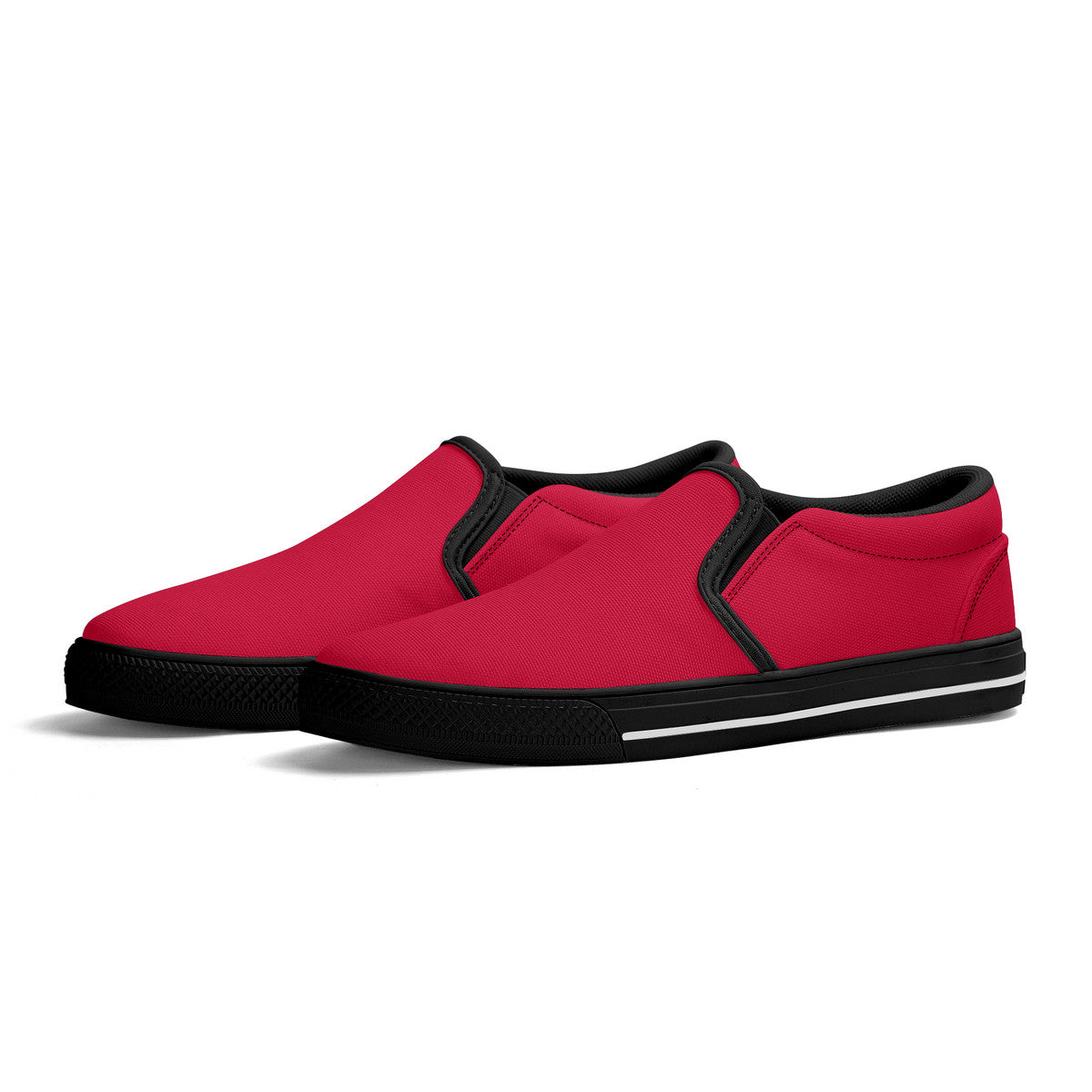 Trendy Red Unisex Slip-on Shoes