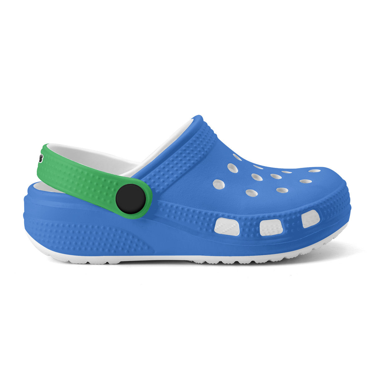 Kid's Blue and Green Casual Clogs