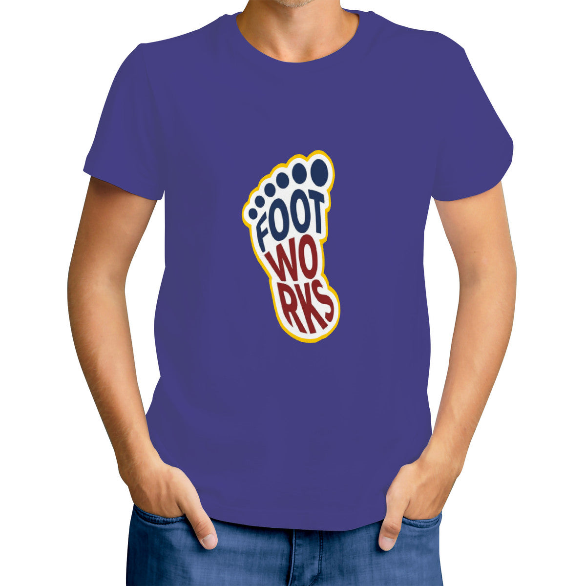 Purple Print  swag T-Shirt