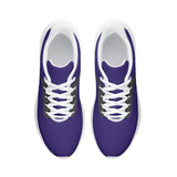 Purple Unisex Lace Up Running Shoes
