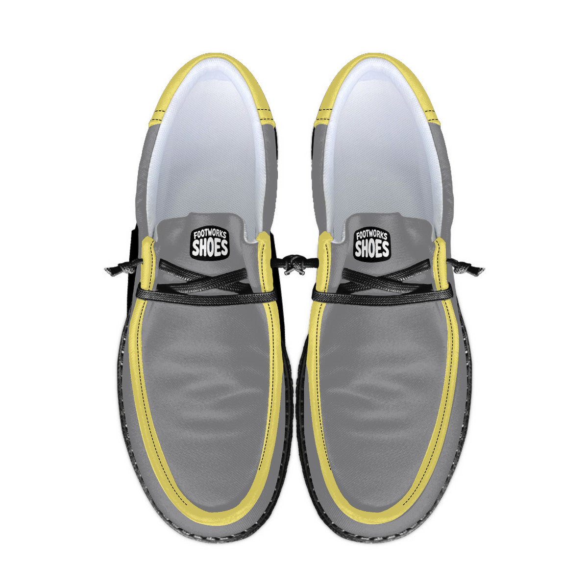 Unisex gray Canvas Loafers