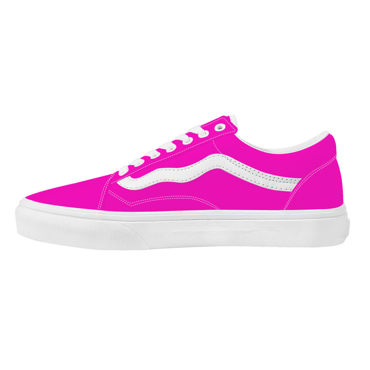 Hot Pink Low Top Flat Sneaker