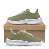 Olive Green Unisex Lace Up Running Shoes
