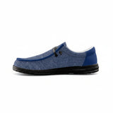 Denim Blue Canvas Loafers