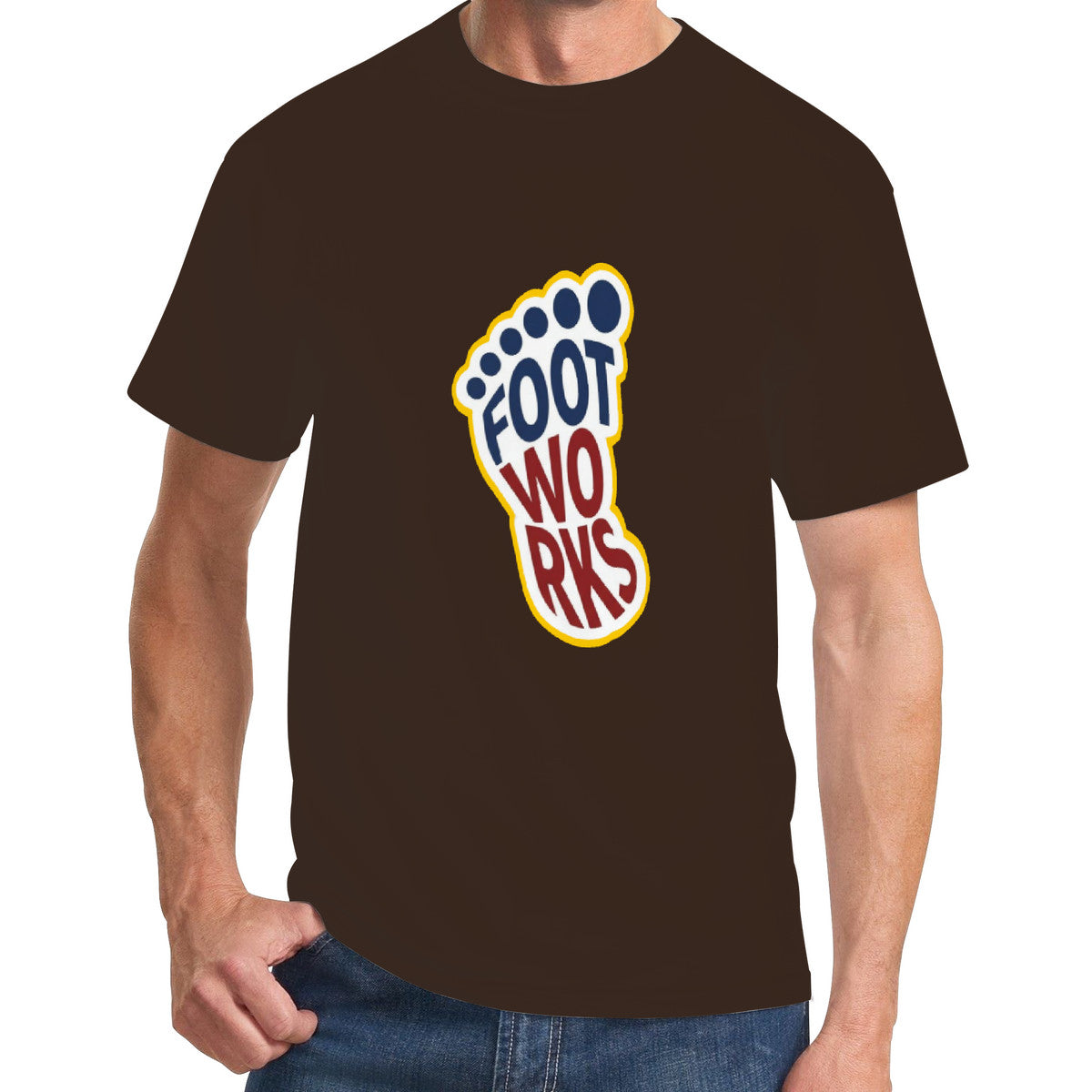 Brown Print  swag T-Shirt