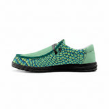 Croc Hunter Green Canvas Loafers