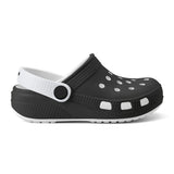 Kid's Black and White Casual Clogs
