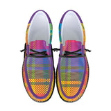 Plaid Canvas Loafers