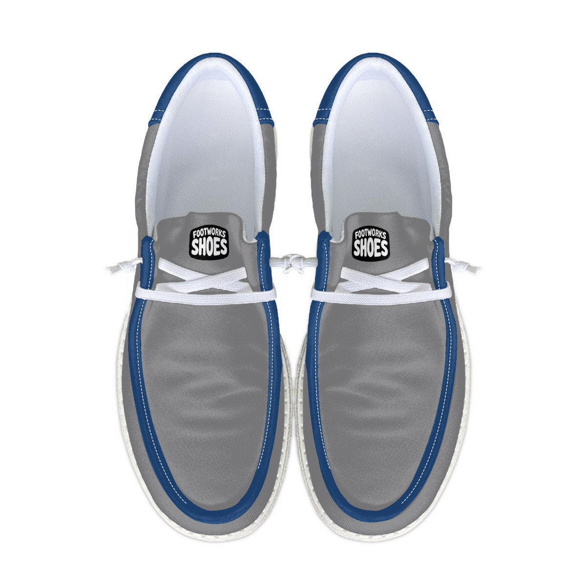 The Statement Gray Canvas Loafers