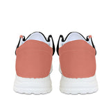 Black and Coral Canvas Loafers