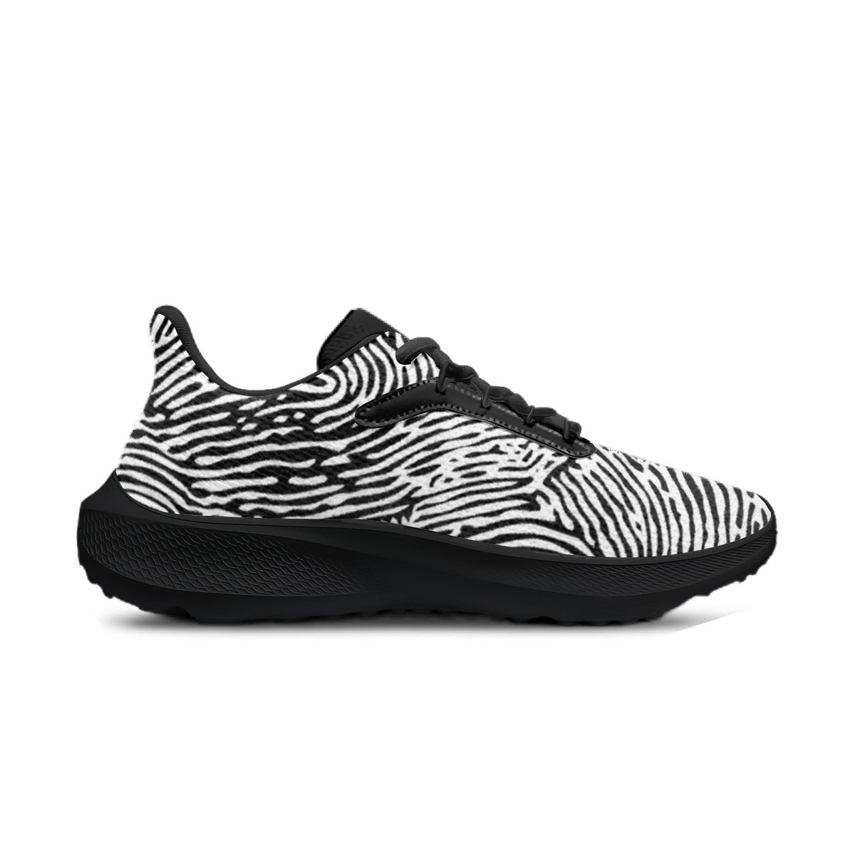 Fingerprint Unisex Lace Up Running Shoes
