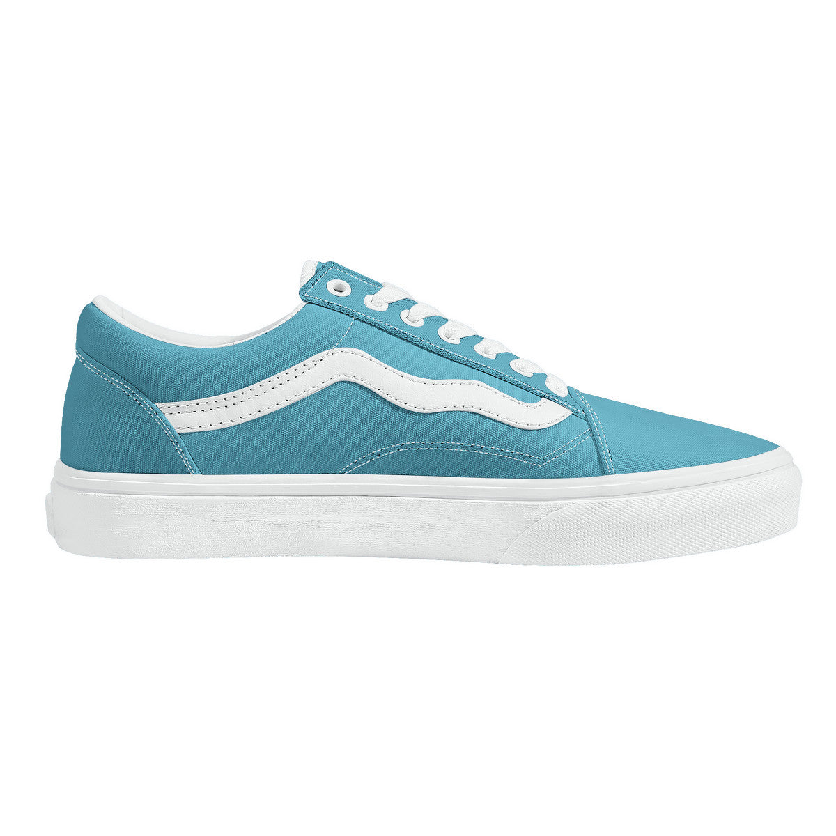 Blue Low Top Flat Sneaker