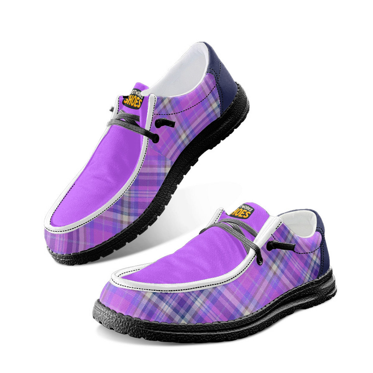 Purple Unisex Canvas Loafers