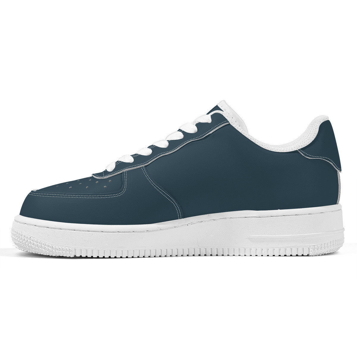 Smoky Blue Night Unisex Microfiber Sneakers