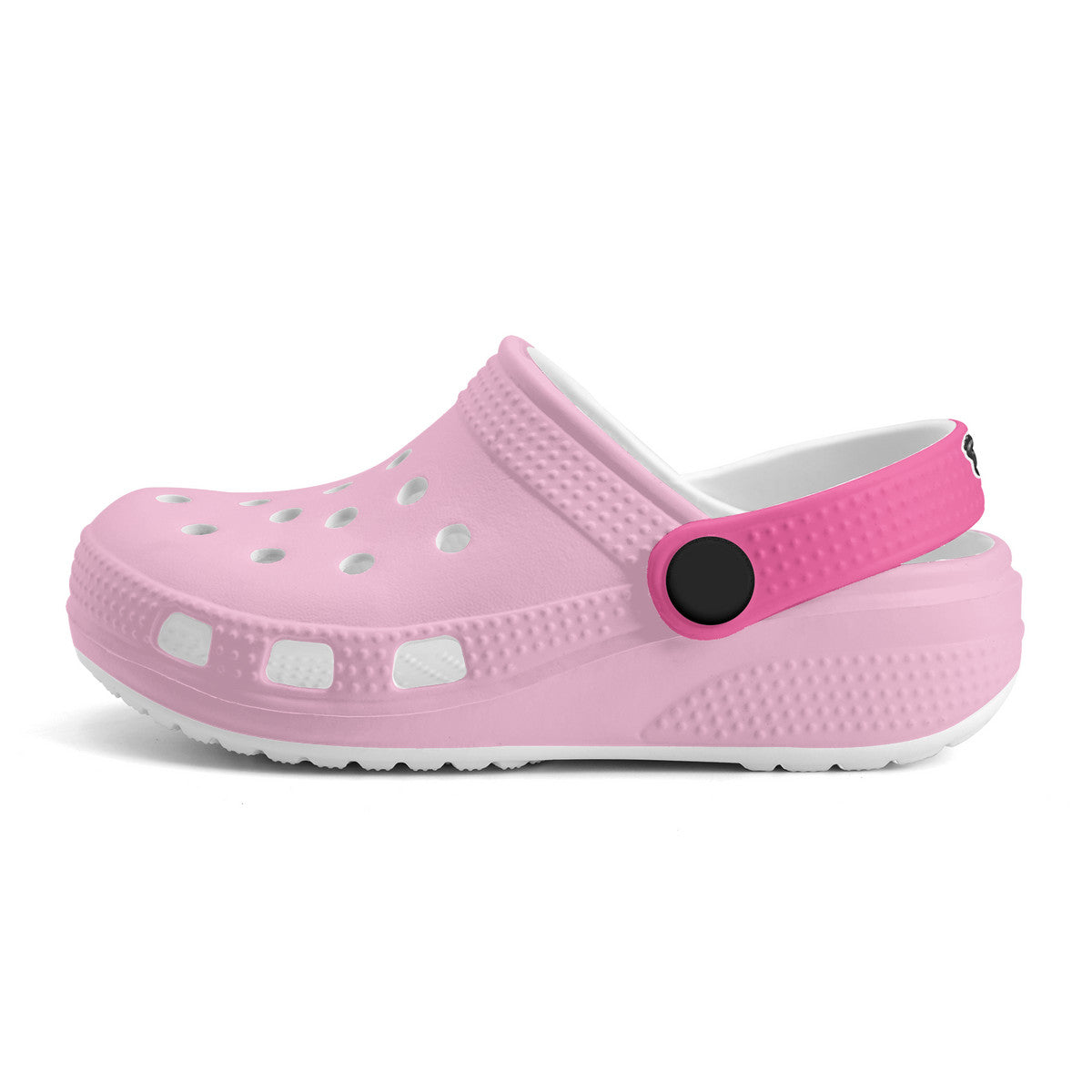Kid's Light Pink and Fushia Casual Clogs