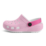 Kid's Light Pink and Fushia Casual Clogs