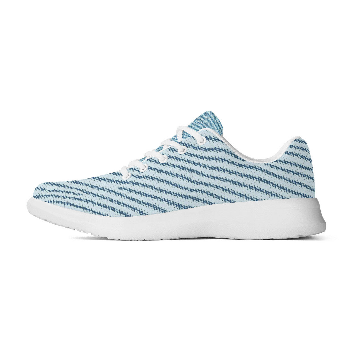 Unisex Denim Blue Athletic Running Shoes