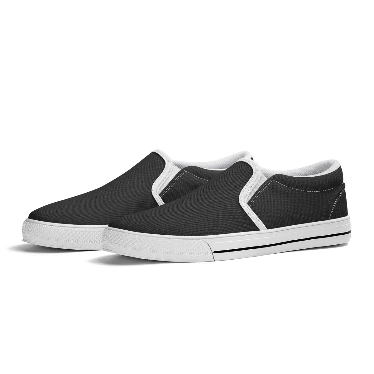 Black Unisex Slip-on Shoes