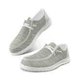 Gray Trendy Canvas Loafers