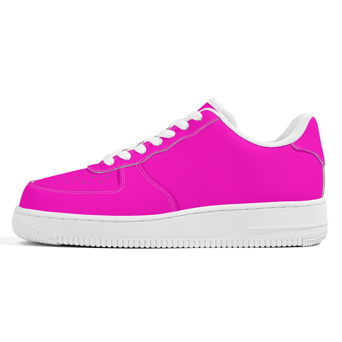 Hot Pink Unisex Microfiber Sneakers