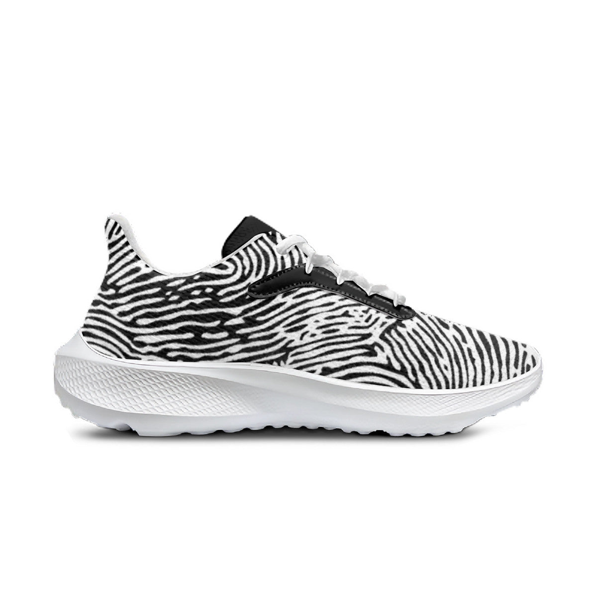 Fingerprint Unisex Lace Up Running Shoes