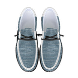 Blue Trendy Canvas Loafers