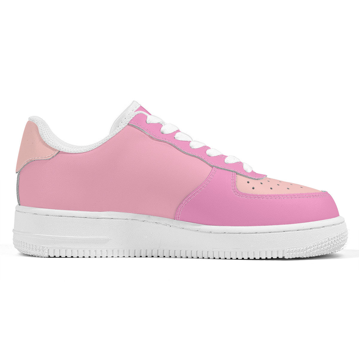 Pink Unisex Microfiber Sneakers
