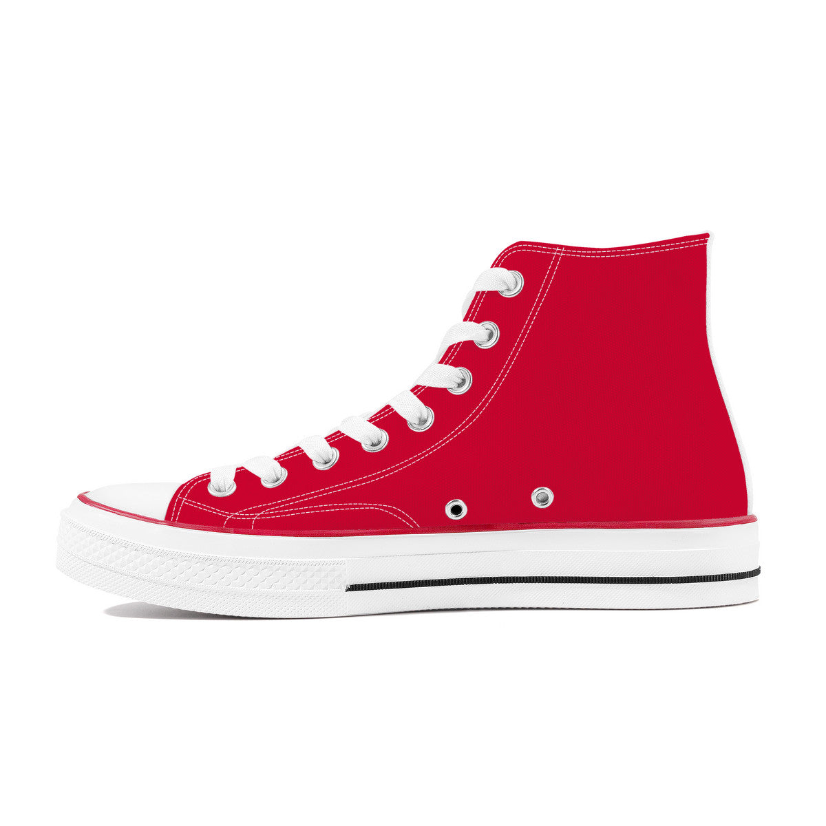 Red High Top Canvas Shoes
