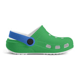 Kid's Green and Blue Casual Clogs