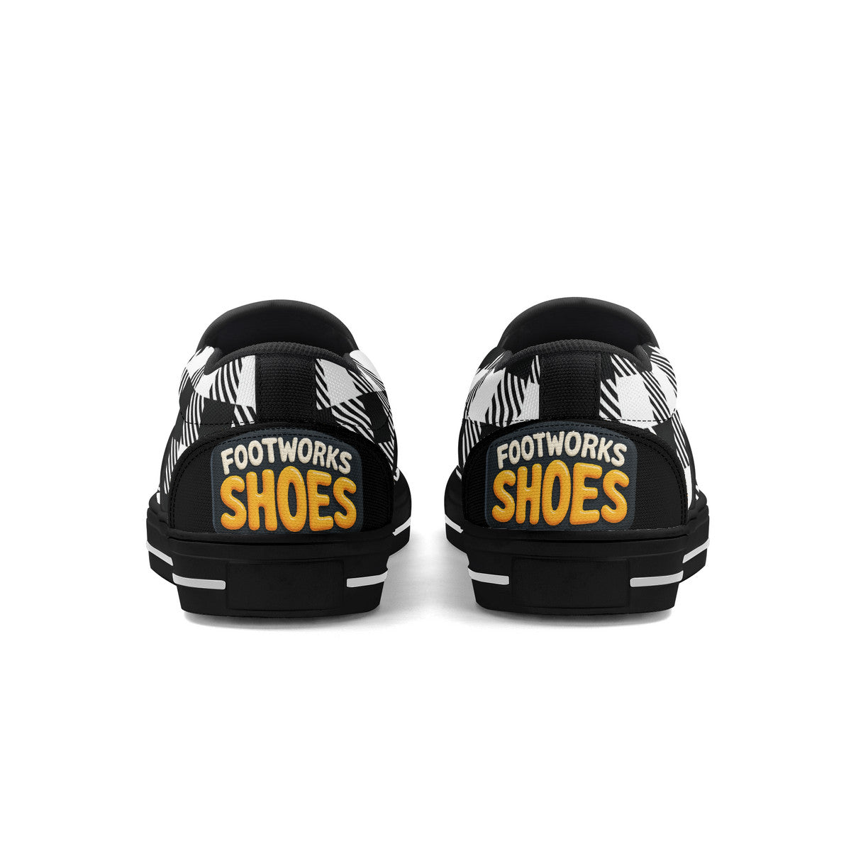 Buffalo Check Unisex Slip-on Shoes