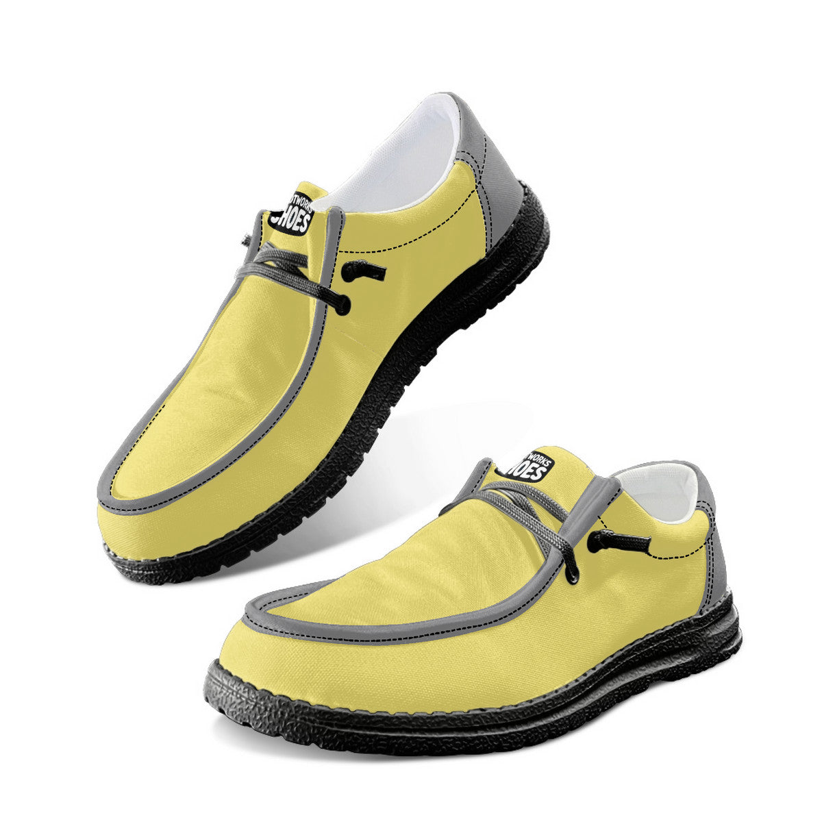 Unisex yellow Canvas Loafers