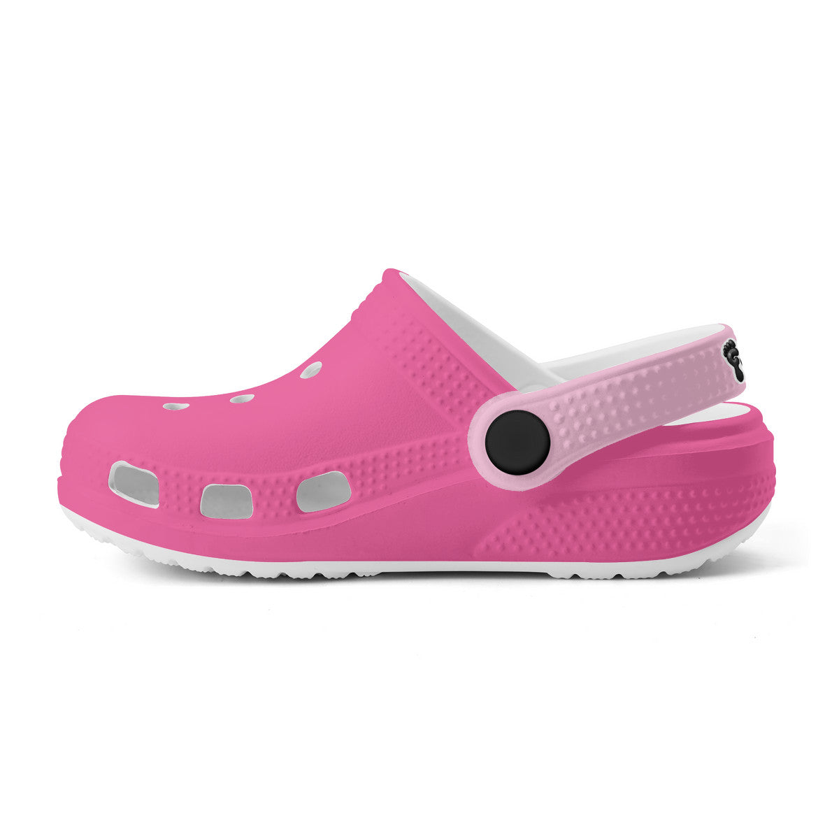 Kid's Fushia and Light Pink Casual Clogs