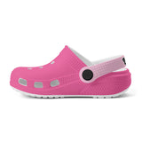 Kid's Fushia and Light Pink Casual Clogs