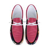 Unisex Pink Canvas Loafers