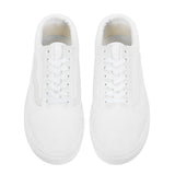 White Low Top Flat Sneaker