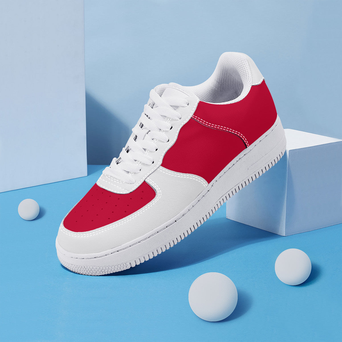 Red Low Top Unisex Sneaker