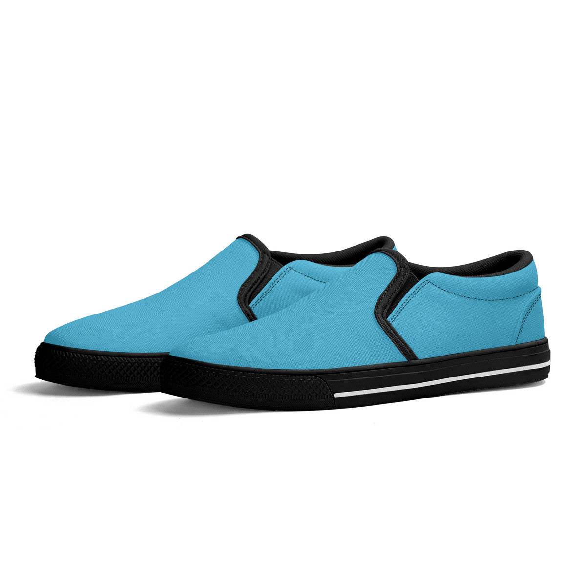Blue Unisex Slip-on Shoes