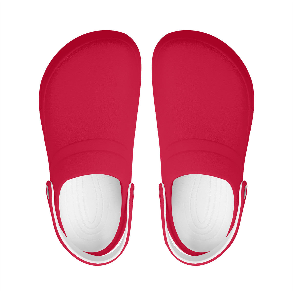Red Unisex Lightweight Nursing Clogs