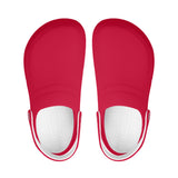 Red Unisex Lightweight Nursing Clogs