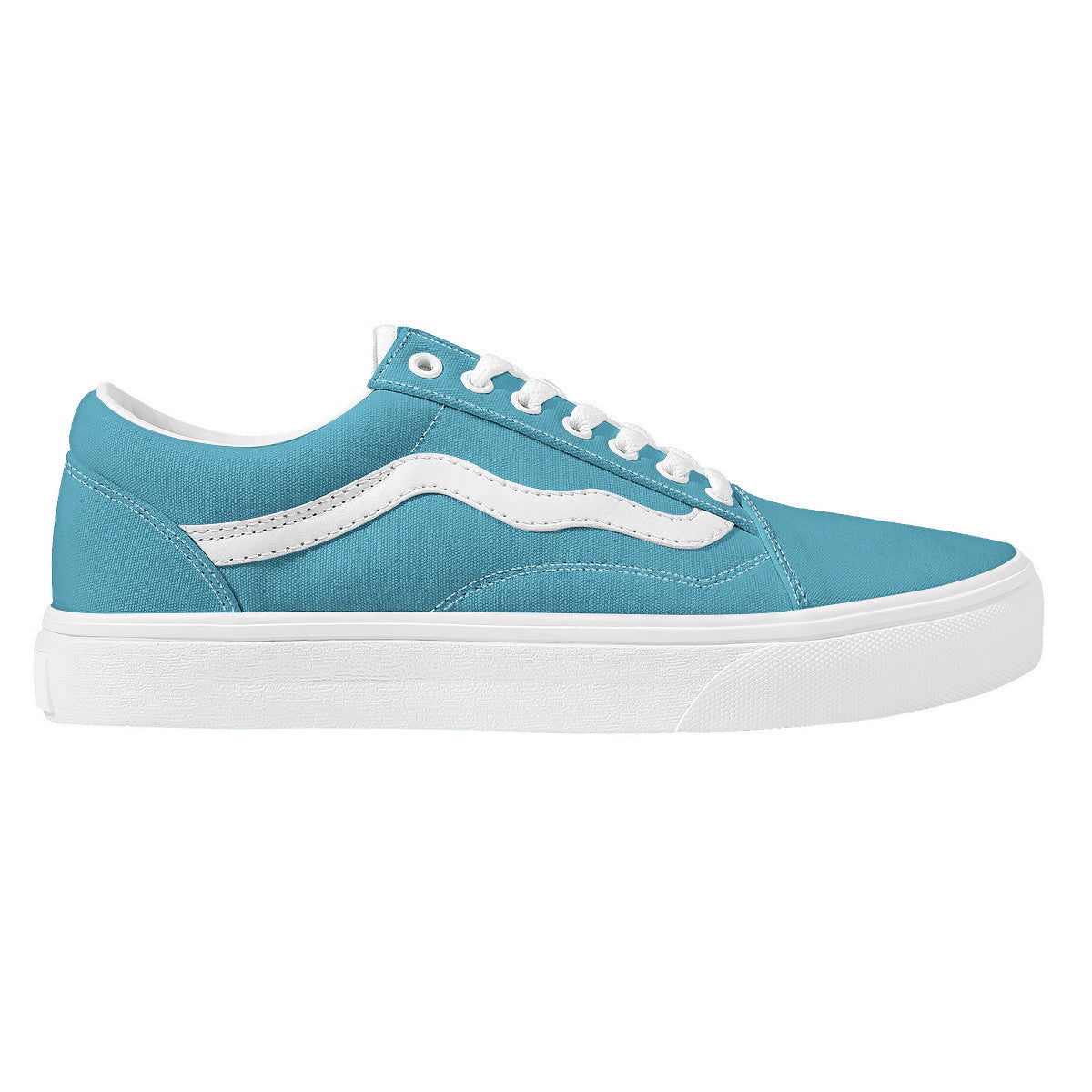 Blue Low Top Flat Sneaker