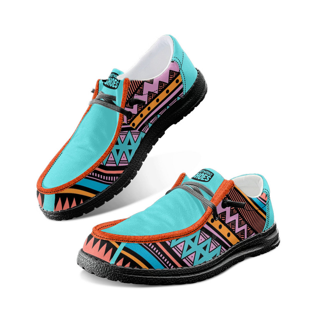 Unisex Tribal Pattern Canvas Loafers